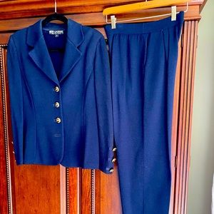 St. John Knit jacket, flare skirt, pocket pants